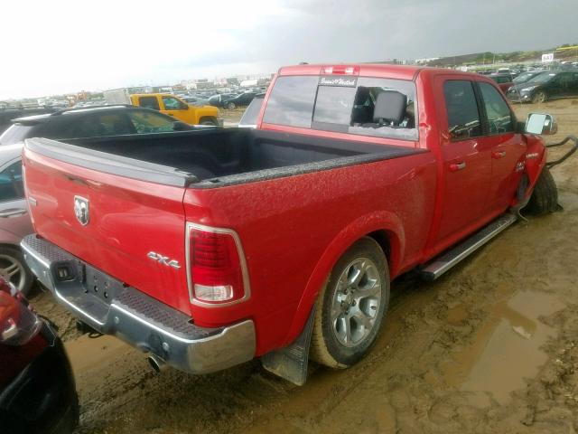 1C6RR7VT7HS813464 - 2017 RAM 1500 LARAM RED photo 4