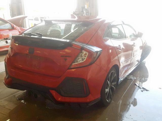 SHHFK7G49HU205141 - 2017 HONDA CIVIC SPOR RED photo 4