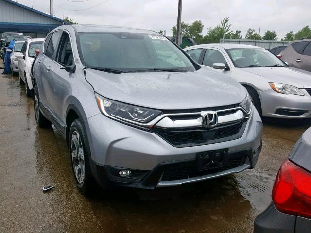 7FARW2H85JE074646 - 2018 HONDA CR-V EXL SILVER photo 1