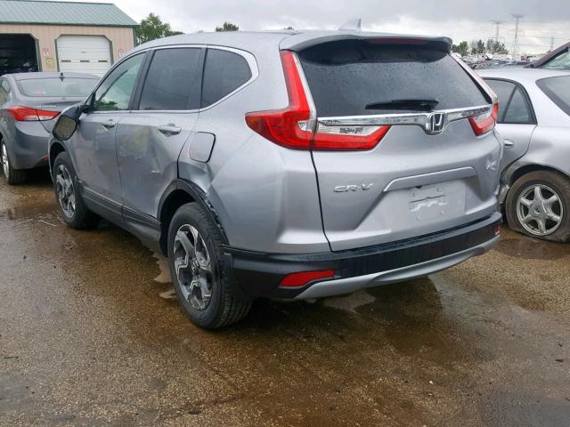 7FARW2H85JE074646 - 2018 HONDA CR-V EXL SILVER photo 3