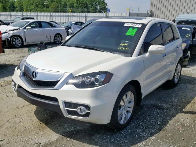 5J8TB2H58AA000148 - 2010 ACURA RDX TECHNO WHITE photo 2