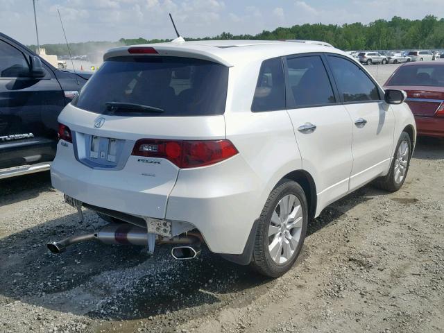 5J8TB2H58AA000148 - 2010 ACURA RDX TECHNO WHITE photo 4