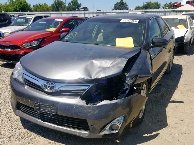 4T1BK1FK8CU502832 - 2012 TOYOTA CAMRY LE/X GRAY photo 2