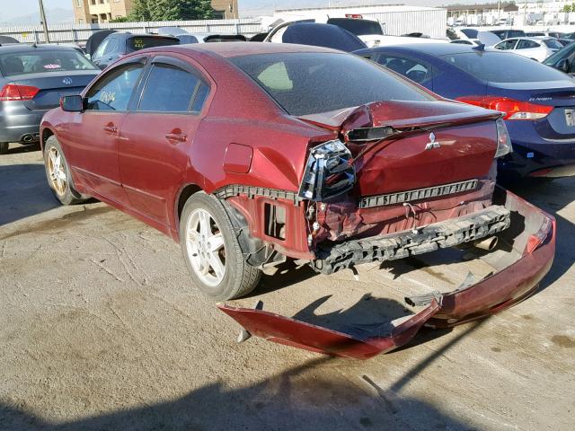 4A3AB76S74E118049 - 2004 MITSUBISHI GALANT GTS RED photo 3