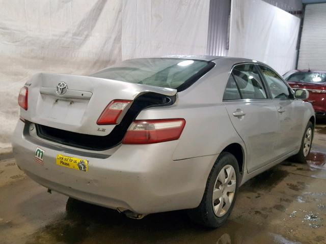 4T1BE46K07U091487 - 2007 TOYOTA CAMRY NEW SILVER photo 4