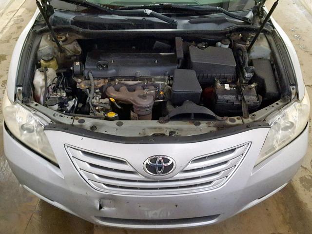 4T1BE46K07U091487 - 2007 TOYOTA CAMRY NEW SILVER photo 7
