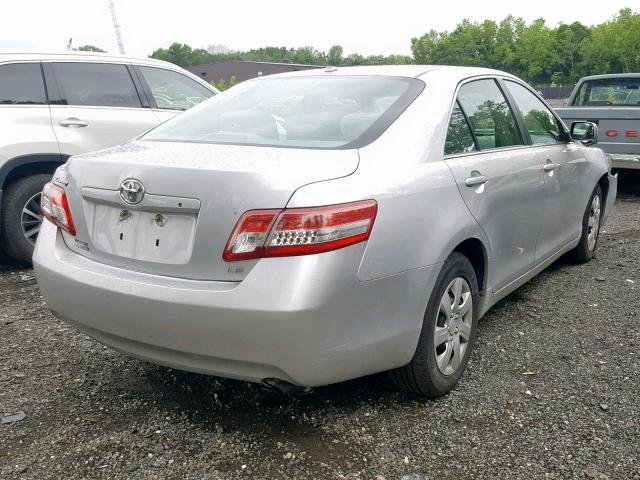 4T1BF3EK6BU211679 - 2011 TOYOTA CAMRY BASE GRAY photo 4