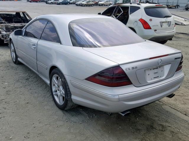 WDBPJ75J42A029065 - 2002 MERCEDES-BENZ CL 500 SILVER photo 3