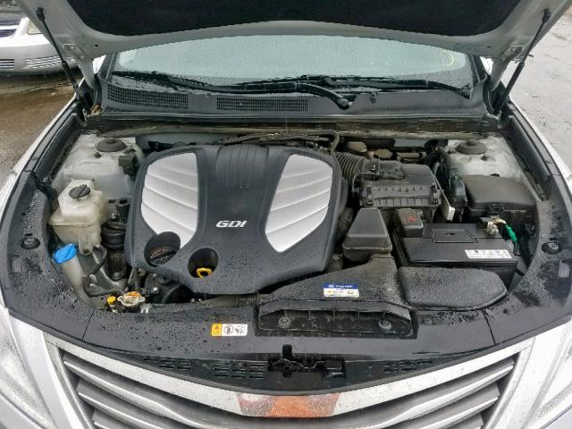 KMHFG4JG9FA450219 - 2015 HYUNDAI AZERA SILVER photo 7