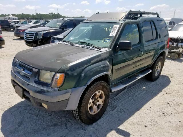 5N1ED28T81C522164 - 2001 NISSAN XTERRA XE GREEN photo 2