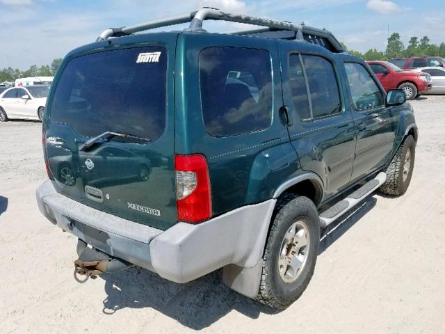 5N1ED28T81C522164 - 2001 NISSAN XTERRA XE GREEN photo 4