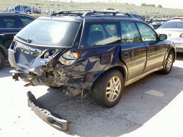 4S3BH675147642763 - 2004 SUBARU LEGACY OUT BLUE photo 4