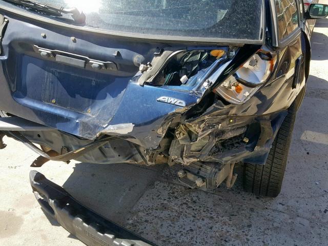 4S3BH675147642763 - 2004 SUBARU LEGACY OUT BLUE photo 9