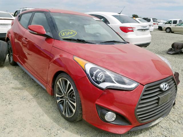 KMHTC6AE3GU263468 - 2016 HYUNDAI VELOSTER T RED photo 1