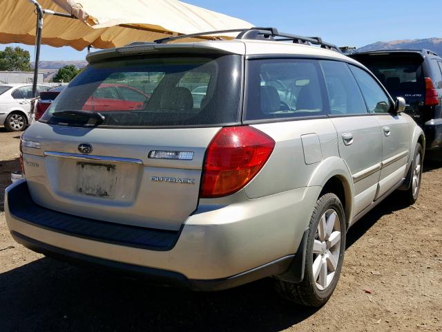 4S4BP62C377304080 - 2007 SUBARU OUTBACK OU GOLD photo 4