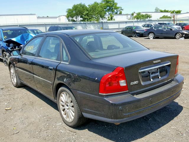 YV1TS592261435799 - 2006 VOLVO S80 2.5T BLACK photo 3