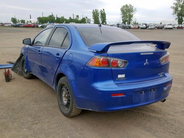 JA32U2FU2FU603194 - 2015 MITSUBISHI LANCER ES BLUE photo 3