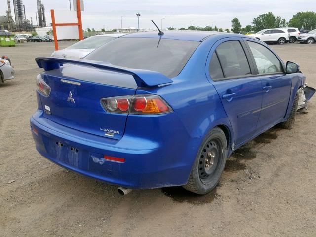 JA32U2FU2FU603194 - 2015 MITSUBISHI LANCER ES BLUE photo 4