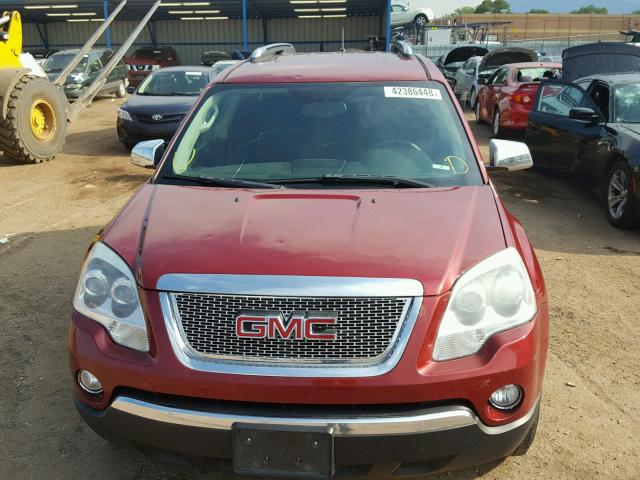 1GKER13718J286087 - 2008 GMC ACADIA SLE MAROON photo 9