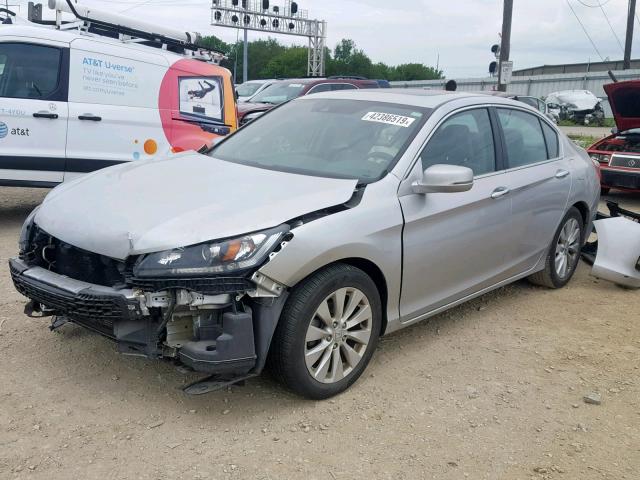 1HGCR2F82FA152376 - 2015 HONDA ACCORD EXL SILVER photo 2