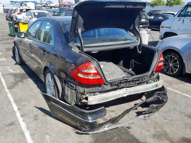 WDBUF56J76A976310 - 2006 MERCEDES-BENZ E 350 BLACK photo 3