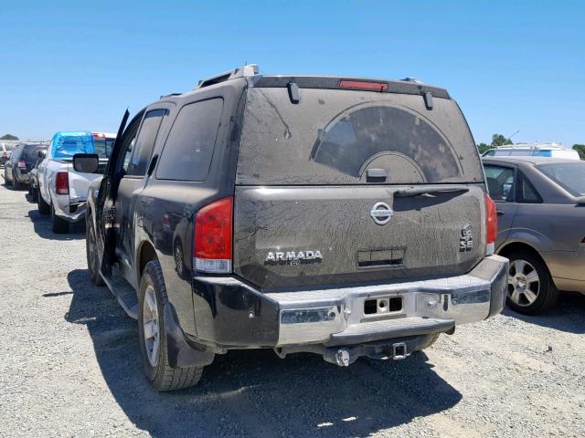 5N1AA08BX6N721117 - 2006 NISSAN ARMADA SE BLACK photo 3