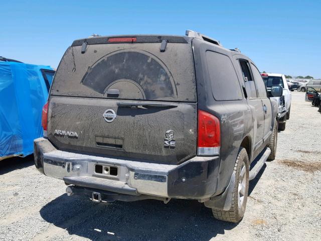 5N1AA08BX6N721117 - 2006 NISSAN ARMADA SE BLACK photo 4