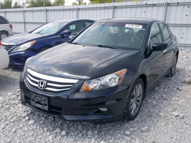 1HGCP3F81BA019419 - 2011 HONDA ACCORD EXL BLACK photo 2