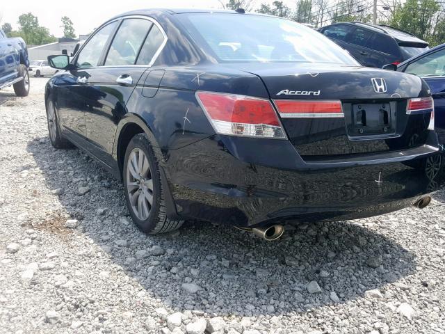 1HGCP3F81BA019419 - 2011 HONDA ACCORD EXL BLACK photo 3