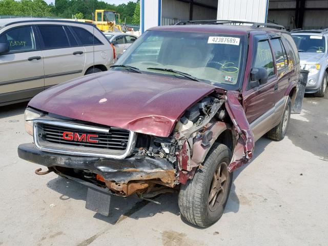 1GKDT13W7Y2188910 - 2000 GMC JIMMY / EN MAROON photo 2