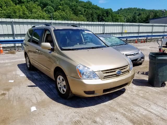 KNDMG4C36A6325485 - 2010 KIA SEDONA LX TAN photo 1