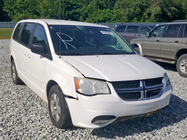 2D4RN4DG8BR683293 - 2011 DODGE GRAND CARA WHITE photo 1