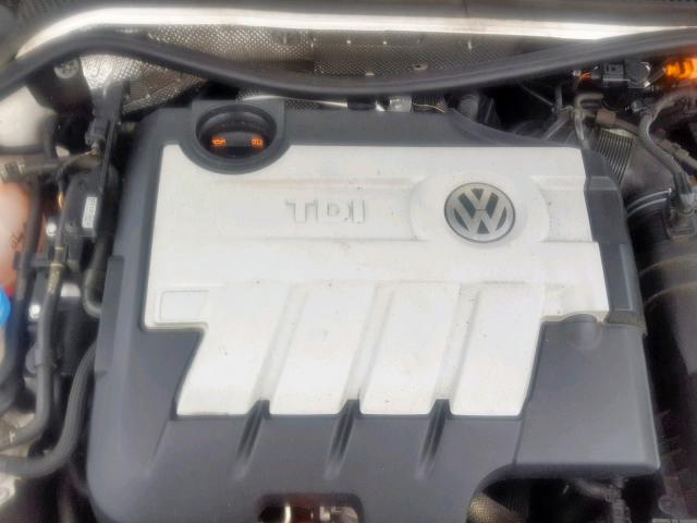 3VWLL7AJ6CM364975 - 2012 VOLKSWAGEN JETTA TDI WHITE photo 7