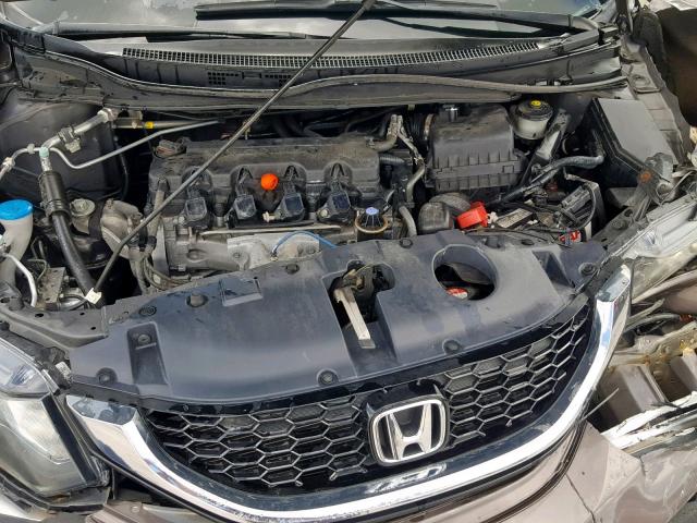 2HGFB2F94DH534580 - 2013 HONDA CIVIC EXL GRAY photo 7