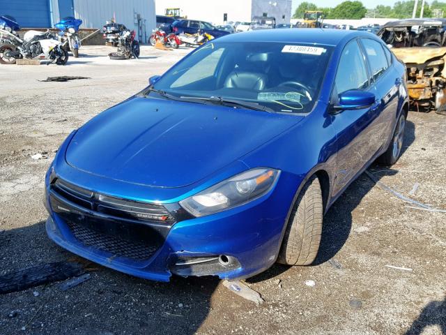 1C3CDFCB5DD327899 - 2013 DODGE DART LIMIT BLUE photo 2