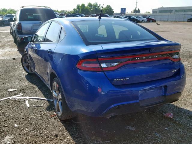 1C3CDFCB5DD327899 - 2013 DODGE DART LIMIT BLUE photo 3