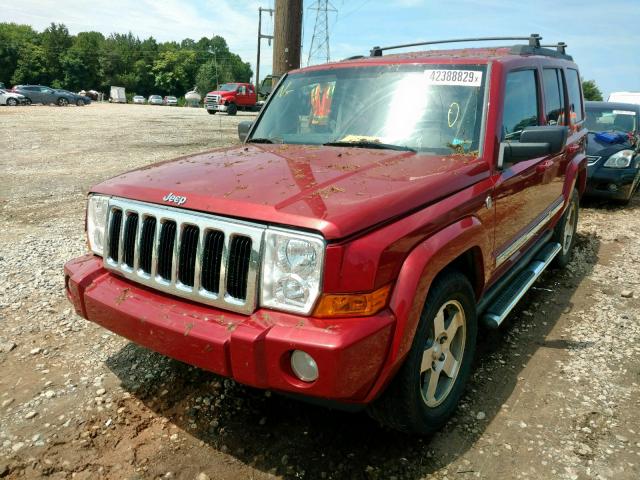 1J4RG4GT6AC114735 - 2010 JEEP COMMANDER წითელი ფოტო 2