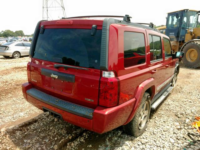1J4RG4GT6AC114735 - 2010 JEEP COMMANDER წითელი ფოტო 4