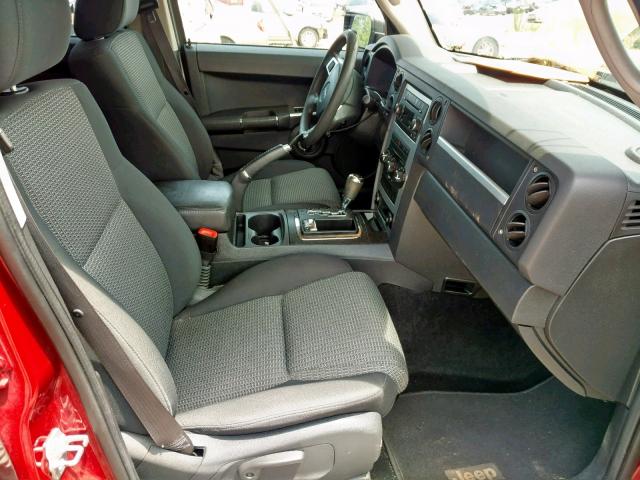 1J4RG4GT6AC114735 - 2010 JEEP COMMANDER წითელი ფოტო 5