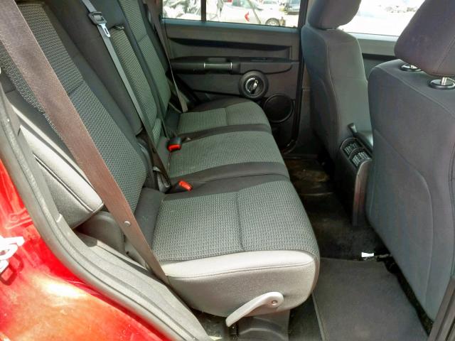 1J4RG4GT6AC114735 - 2010 JEEP COMMANDER წითელი ფოტო 6