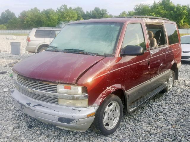 1GNDM19X04B116182 - 2004 CHEVROLET ASTRO BURGUNDY photo 2