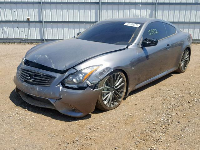 JN1CV6EL8FM890580 - 2015 INFINITI Q60 JOURNE CHARCOAL photo 2