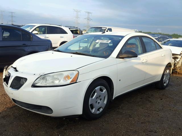 1G2ZF57B684181172 - 2008 PONTIAC G6 VALUE L WHITE photo 2