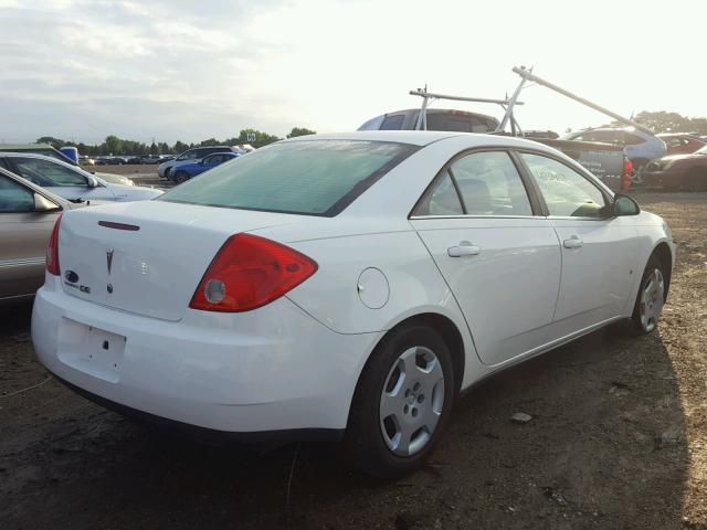 1G2ZF57B684181172 - 2008 PONTIAC G6 VALUE L WHITE photo 4