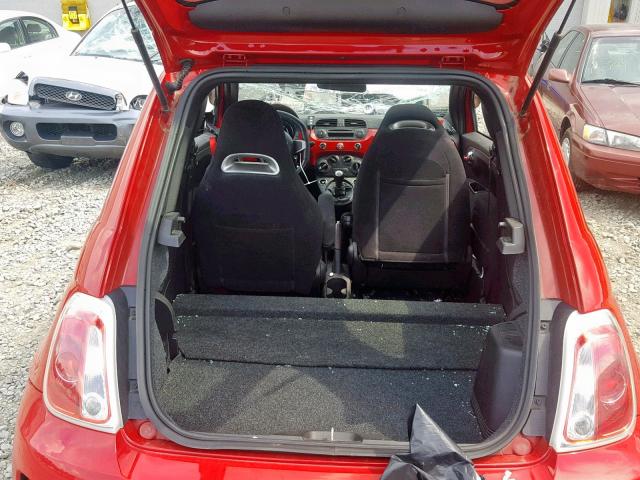 3C3CFFFH9FT690035 - 2015 FIAT 500 ABARTH RED photo 6