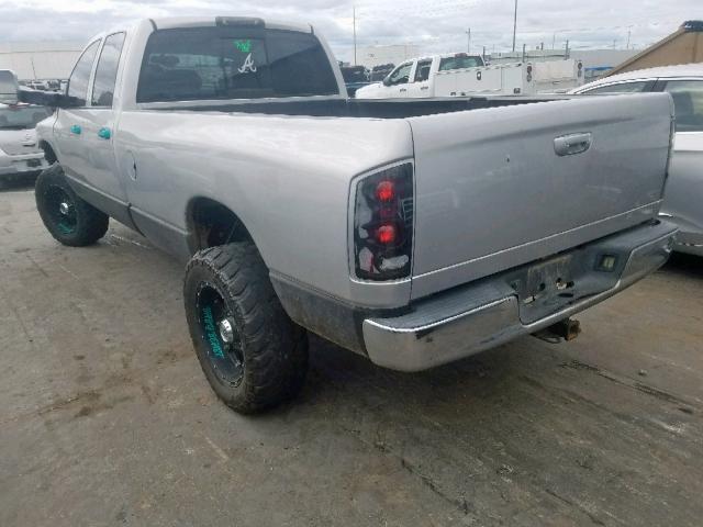 3D7KS28C05G841547 - 2005 DODGE RAM 2500 S SILVER photo 3