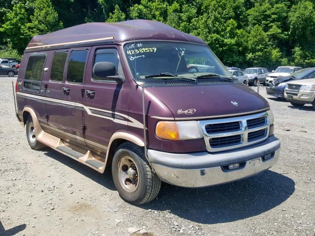 2B6HB11Y6YK115126 - 2000 DODGE RAM VAN B1 RED photo 1