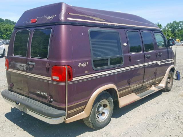 2B6HB11Y6YK115126 - 2000 DODGE RAM VAN B1 RED photo 4