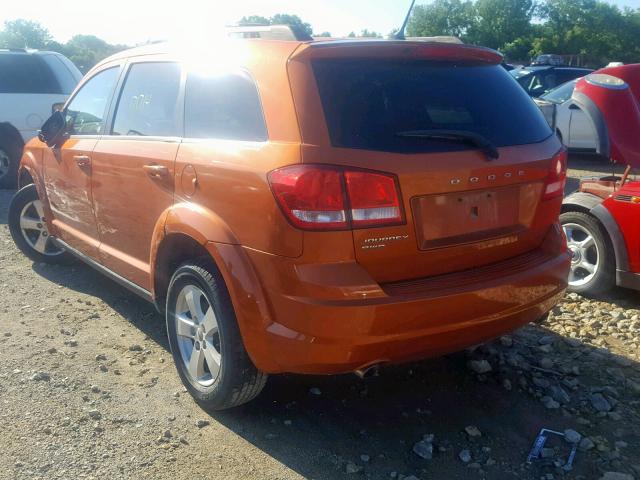 3D4PH1FG6BT518852 - 2011 DODGE JOURNEY MA ORANGE photo 3