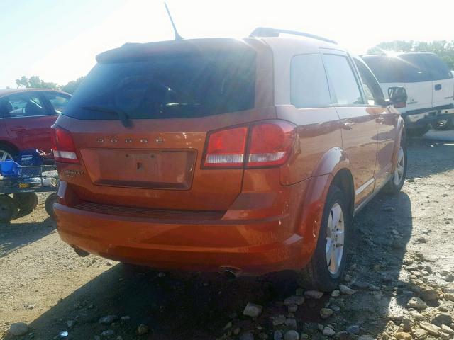 3D4PH1FG6BT518852 - 2011 DODGE JOURNEY MA ORANGE photo 4